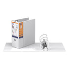 Davis Group QuickFit Deluxe File Binder - 5" - 3-Ring - D-Ring - Letter Size - White-11.5"H x 12"W (For Letter Size)
