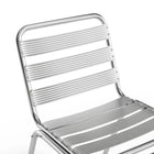 Flash Furniture Commercial Aluminum Indoor-Outdoor Restaurant Stack Chair with Triple Slat Back-Lightweight Design