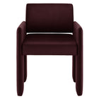 Modway Daven Stain-Resistant Performance Velvet Dining Armchair - Mulberry-7
