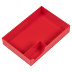 Jam Paper Stackable Half Desk Trays - Red-Color: Red