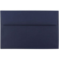 JAM Paper A9 Invitation Envelopes - 5.75 x 8.75 - Navy Blue - 50 Pack-Envelope Features: Straight flap gum closure, high quality Smooth paper finish