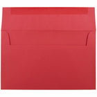 JAM Paper A10 Coloured Invitation Envelopes - 6 x 9.5 - Red Recycled - 50 Pack-These envelopes are great for sending invitations, greeting cards, RSVP's, thank you cards, gifts for birthdays, graduations, holidays and more