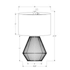 Monarch Specialties 22" H Transitional Table Lamp - Brown Rope / Beige Shade-Attached with a 6ft transparent cord, place this versatile lamp on any end or side table, a nightstand or bedside table as a stylish lighting source