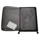 Tucci Italy Davanti 26" Durable Hardside Checked Luggage - Black-Comfortable Handling - Soft-touch grip telescopic handle and sturdy top and side carry handles for easy maneuvering