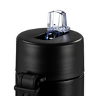 Gry Mattr Fitness Water Bottle with Straw Lid - 700 ml - Black-Twist-off plastic lid for easy opening and cleaning