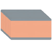 Ashley Productions Big Reading Guide - 3-3/4" x 7-1/4" - Peach - 12 Pack-Easily track print through transparent tinted window