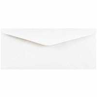 Jam Paper #11 Business Commercial Envelopes - 4 1/2" H x 10 3/8" W - White - 100 Pack-White Envelopes