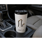 Oscardo Benjamin Chee Chee Friends Indigenous Art Travel Mug-Double-Wall Stainless Steel - Durable 330 ml (11.2 oz) travel mug with insulated construction that keeps beverages hot for up to 5 hours and cold for up to 12 hours