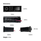 SoundExtreme Marine DIN Radio-Led controller built-in: first radio of its kind with a built-in 4 zone LED controller so you don’t have to buy all the extra hardware to run your LED’s; Create up to 4 separate LED zones and change the zones independently or at the same time. even have the option to connect to your vehicle’s brake, reverse and turn signals