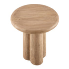 Modway Tori 20" Indoor/Outdoor Round Side Table - Oak-Assembly Required