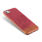 General Supply Goods + Co Two Tone 6ft Drop Protection Case for iPhone 6, 7, 8 - Wine-Soft Vegan Suede