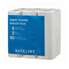Baseline 2-Ply Paper Towel - 2-Ply - 60 Sheets - White - 48 pack-Sheet size: 27.4 cm x 21.6 cm