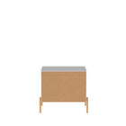 Manhattan Comfort Jasper 25.15" Modern Nightstand 2-Piece Set - White Gloss-30 Day Limited Manufacturer's Warranty