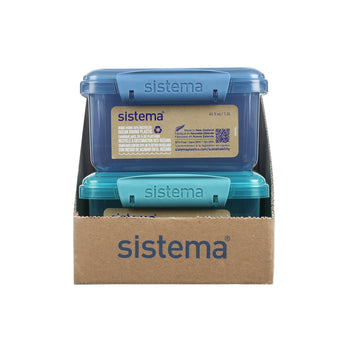 Sistema Ocean Bound Lunch Plus To Go - 1.2 L - Assorted Teal or Blue ...