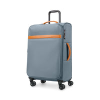 Bugatti Cannes 25.50" Softside Spinner Check-in Luggage - Blue-Made of lightweight polyester with PU trims