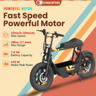 Gyrocopters Vortex Electric Scooter for Adults & Teens - Speed 32 kmph - Range 28 km - APP - Black-The Vortex isn't just about utility. it’s about the ride. The extra-long 18-inch soft leather seat provides superior cushioning for both adults and youth, making it perfect for shared adventures
