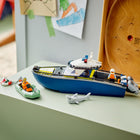 LEGO City Police Boat Chase Building Toy-Minifigure accessories - This kids’ building set comes with fun LEGO accessories, including a toy ruby, handcuffs, flashlight, chain and life buoy