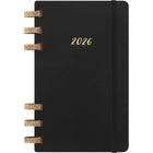 Moleskine 2026 Spiral 12-Month Soft Cover Solar Year Planner - 5" x 8.25" - Black-Sturdy Yet Flexible Cork-Mix Spiral Binding