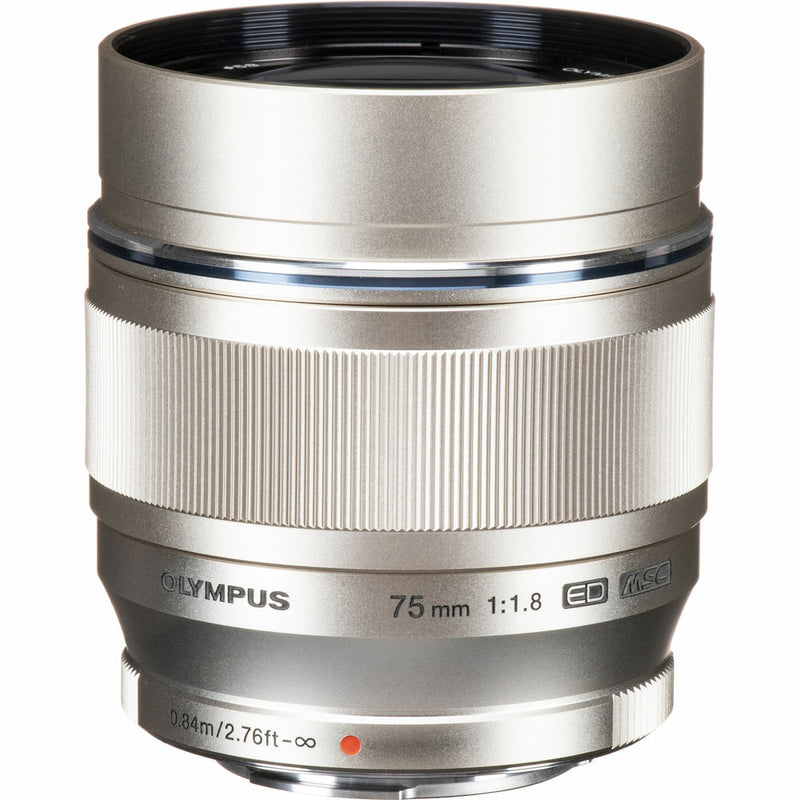 Olympus M.Zuiko Digital ED 75mm f/1.8 Lens - Silver | staples.ca