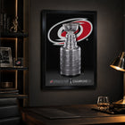 Frameworth Carolina Hurricanes 20" H x 29" W Framed Canvas 2026 Stanley Cup Champions Framed Canvas Wall Art 22.5x31.5 Frameworth - Licensed-Finished size 22.5" x 31.5": Vertical framed display sized for living rooms, offices, fan caves, and sports rooms