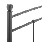 Modway Abigail Metal Twin Headboard - Grey-7 Mounting Positions