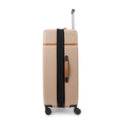 Bugatti Cannes Collection 30.50" Hardside Checked Spinner Luggage - Taupe-Telescopic trolley handle with multi-stage locking heights