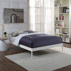 Modway Elsie Full Bed Frame - White-Sturdy Powder Coated Steel Frame
