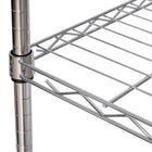 Seville Classics 4-Tier Home Storage Steel Wire Shelving - 30" L x 14" W x 48" H-300 lb per shelf weight capacity on levelling feet