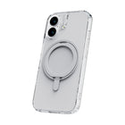 TUFF8 Glide360 Mag Case for iPhone 17 - Clear-360° Rotating Stand: Built-in stand that rotates to multiple angles for hands-free phone use