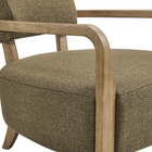 Modway Zinnia Linen Blend Accent Chair - Olive-8
