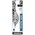 Zebra F-Refill Medium Point – 2 Pack – Blue-Ball Point Pen Refill, Blue Ink