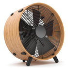 Stadler Form Otto Bamboo Fan-Circulates up to 65,000 cubic feet of air in spaces 430 square feet in size. With 3 speeds and adjustable feet, Otto is capable of creating a light breeze or hearty gale, keeping you calm and cool.