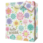 Millbrook Studios Gift Bags - Medium - Floral - 12 Pack-9" x 4" x 7"