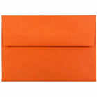 JAM Paper Recycled Stationery Set - 25 White Cards and 25 A7 Envelopes - Brite Hue Orange - set of 25-Size: A7 (5.25" x 7.25")