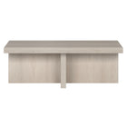 Hudson&Canal Elna 44"W Rectangular Coffee Table - Alder White-Table is made of high-quality and durable MDF materials