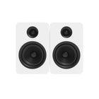 Kanto YUP6W Passive 5.25" Bookshelf Speakers with 1" Silk Dome Tweeter and 5.25" Kevlar Woofer - White-6 Ohms Impedance