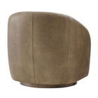 Modway Holland Swivel Vegan Leather Armchair - Mushroom-Arrives Fully Assembled