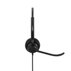 Jabra Engage 40 Inline Link USB-A MS Stereo Headset-Leatherette, PC & PC/ABS plastic, PP, silicon rubber, stainless steel, TPE