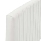 Modway Rebecca Performance Velvet Twin Headboard - White-Durable Stain-Resistant Fabric