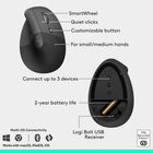Logitech Wave Keys and Lift Vertical Ergonomic Wireless Keyboard and Mouse Combo - Graphite-Ergo-certified: Wave keys and Lift have been designed, tested and approved according to criteria set out by leading ergonomists