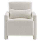 Modway Mirage Boucle Upholstered Armchair - Ivory-Weight Capacity: 330 lb