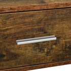 HOMCOM Coffee Table with Storage and Drawer - Rustic Brown-Colour: Rustic Brown