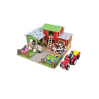 Bigjigs Toys Tractor and Trailer Playset-The Tractor and Trailer feature rounded edges, corners and wheels making this set ideal for small hands