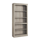 Sauder Arch 5-Shelf Bookcase - Chalked Chestnut-Multi-room storage: this functional 5-shelf bookcase can meet your storage needs in a variety of rooms: living room, office, kitchen, craft, or bathroom