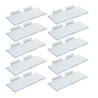 Azar Displays Acrylic Shoe Shelf for Slatwall - 10" W x 4" D - Clear - 10 Pack-4