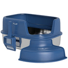 PawHut Stainless Steel High Sided Cat Litter Box with Scoop-Made of stainless steel, resisting rust, scratches, and odors 