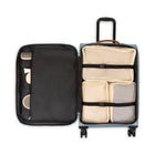 Bugatti Cannes 25.50" Softside Spinner Check-in Luggage - Blue-Telescopic trolley handle with multi-stage locking heights