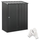 Outsunny Outdoor Storage Shed with Single Door - 5' x 3' - Black-Large room can store garden tools, lawn care equipment, pool supplies, and more 