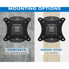 Mount-It! Single Stud Tilt & Swivel TV Wall Mount for 19" to 32" TVs-Mount type: Full motion (articulating)