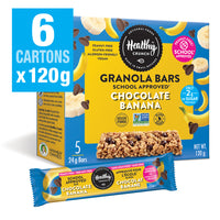 Healthy Crunch Chocolate Banana Granola Bars - 24 gr - 30 Pack-Gluten-free